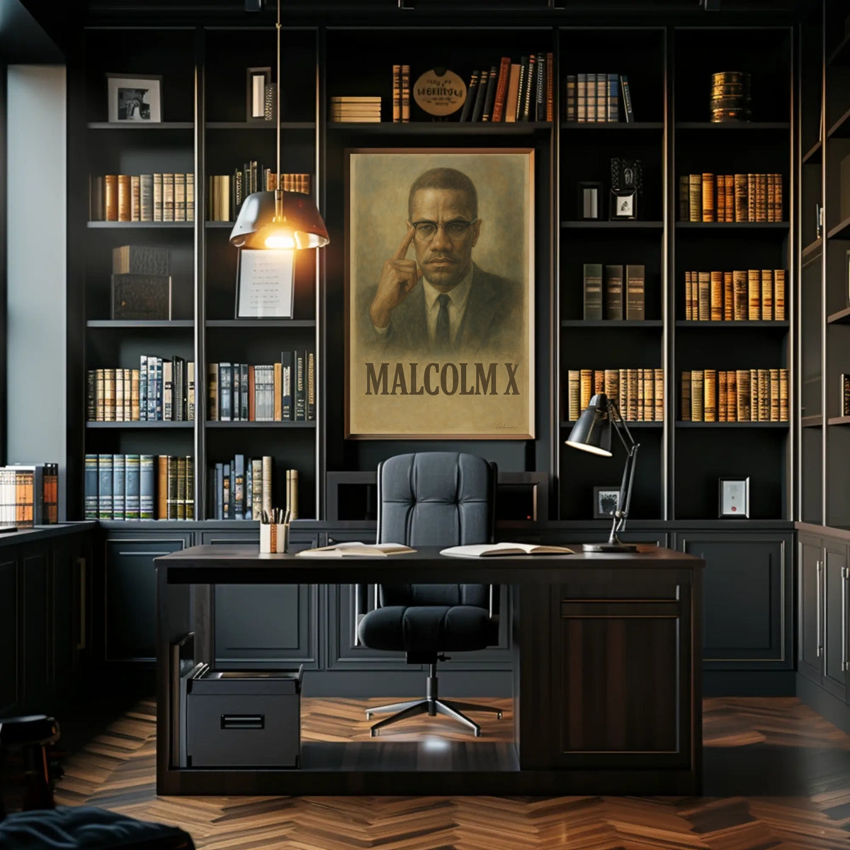 Malcolm X Iconic Leader Poster