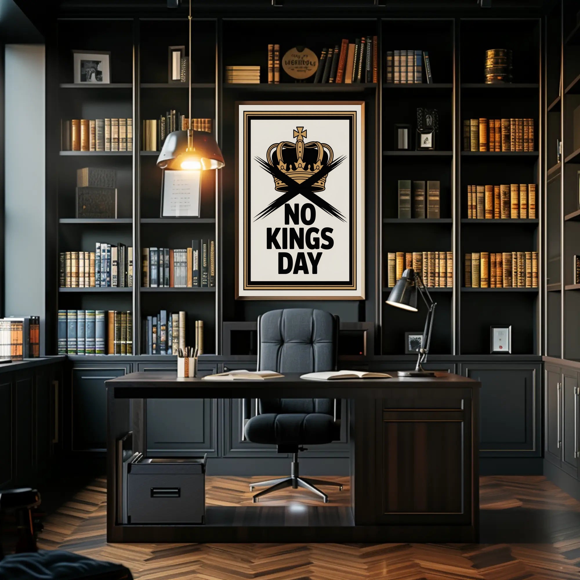 No Kings Day Anti-Monarchy Political or Propaganda Poster