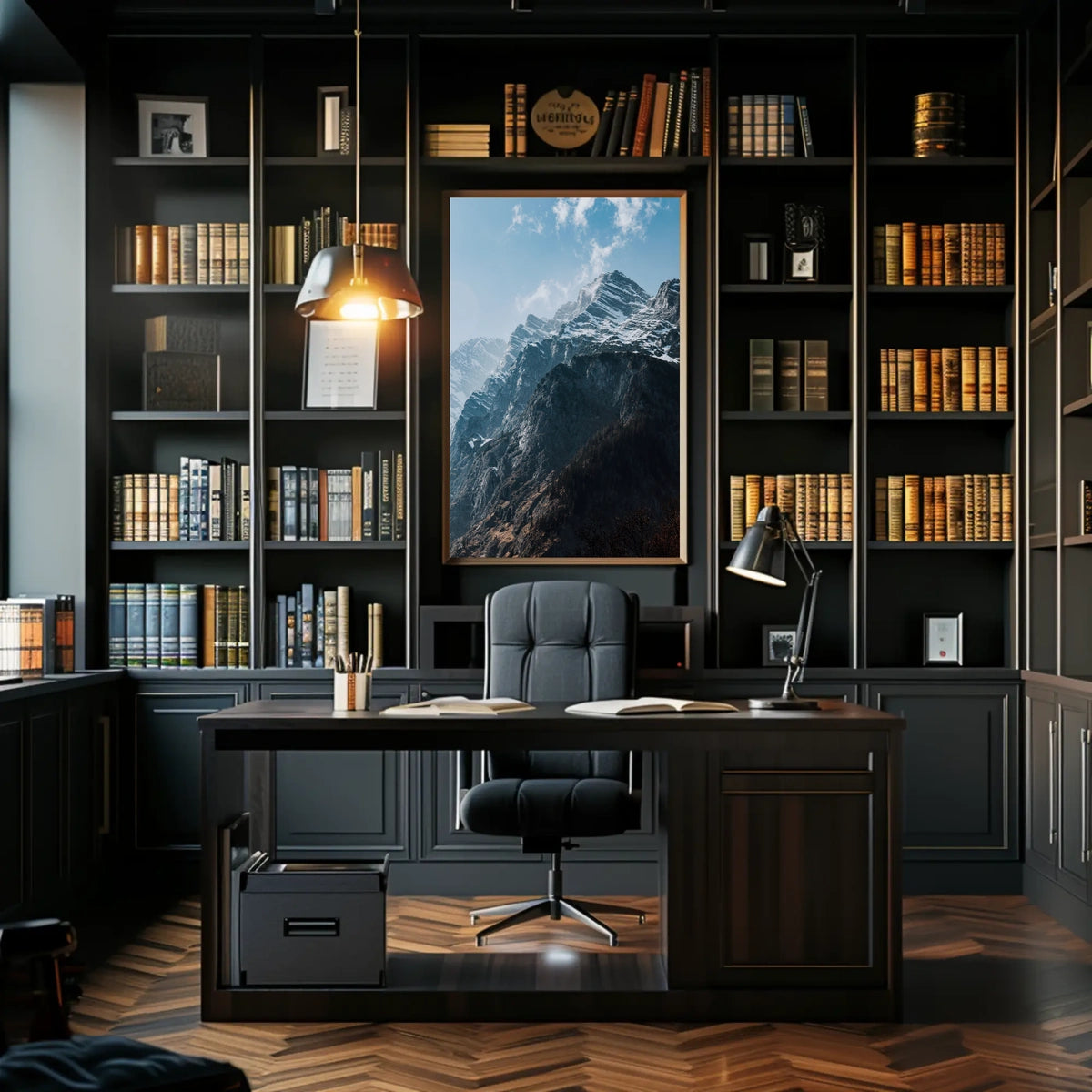 Majestic Mountain Peaks Poster