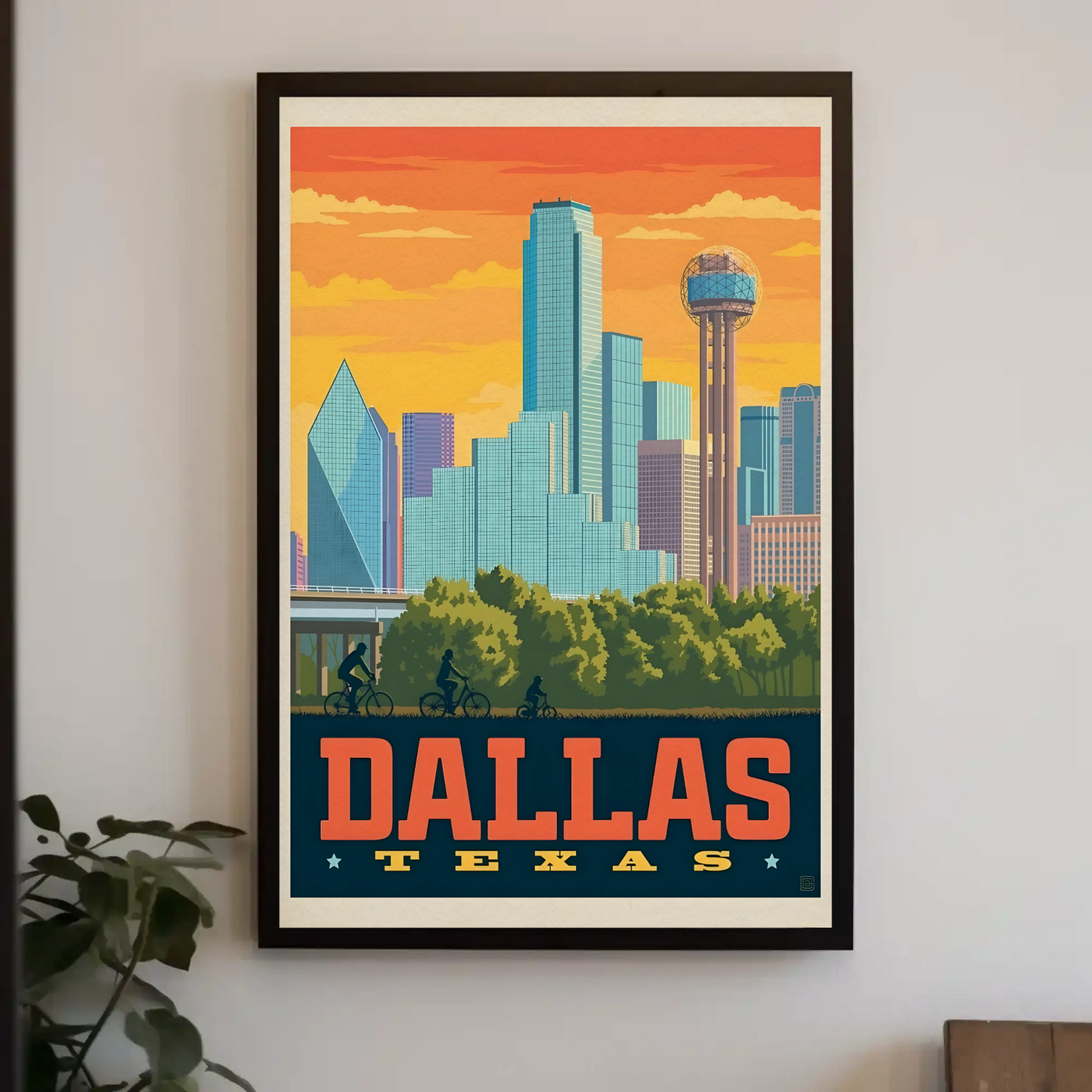 Dallas Texas Vintage Poster