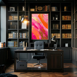 Vibrant Swirl Abstract Art Poster for Contemporary Spaces PosterGoat