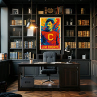 Jim Thorpe Iconic Athlete Poster