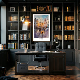 Madrid Cityscape Poster