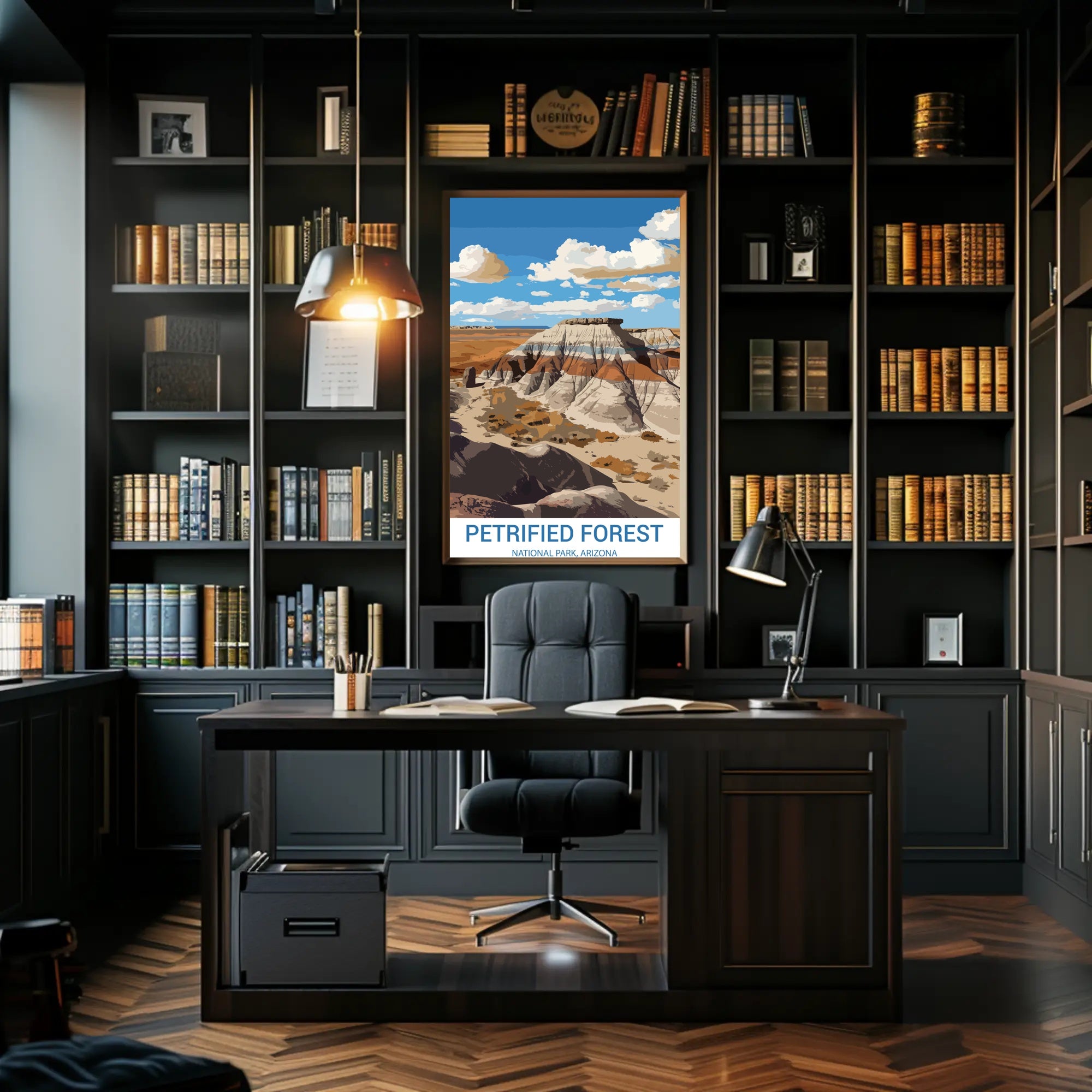 Petrified Forest Arizona Vintage Travel Poster