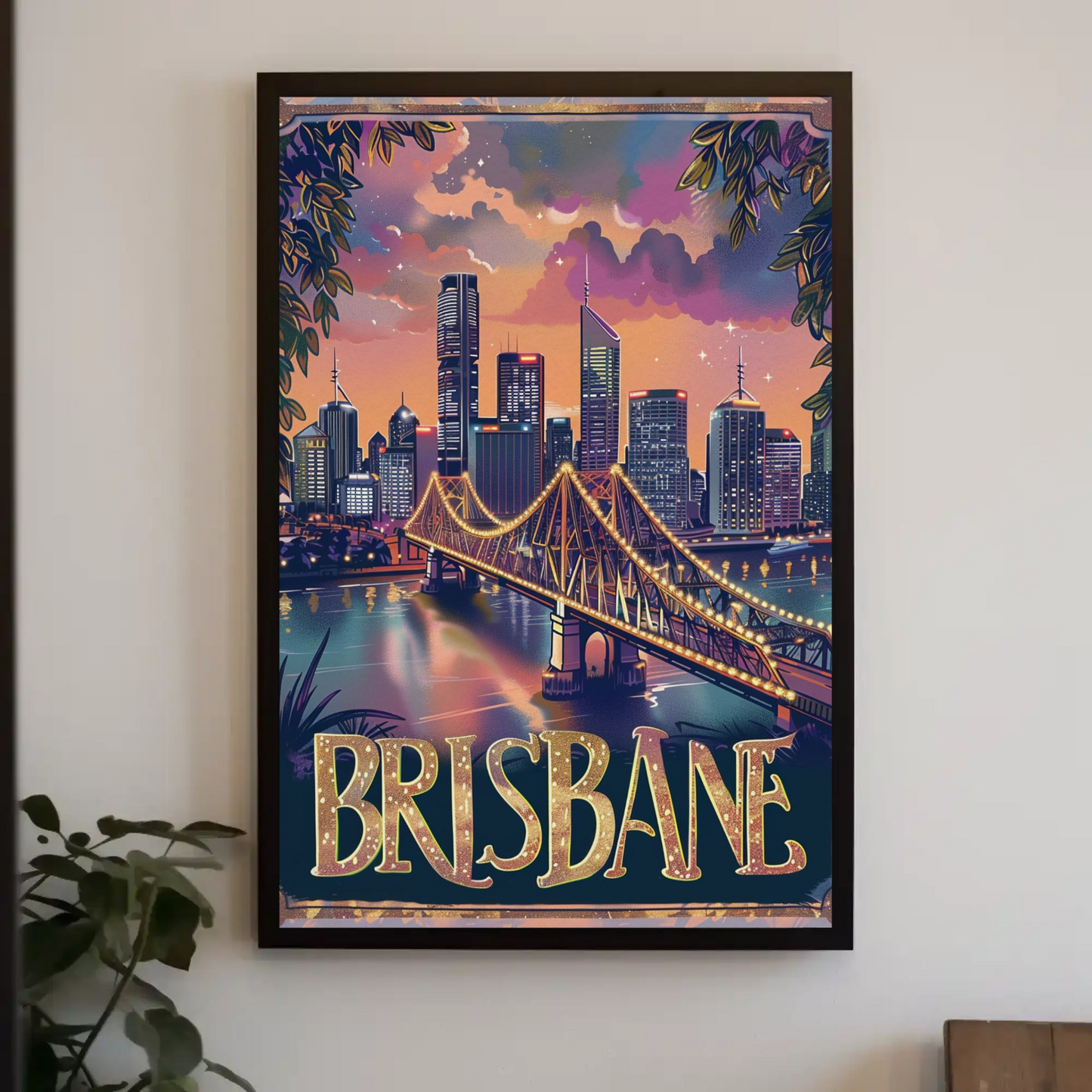 Brisbane Vintage Poster