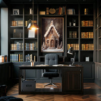 Enchanting Gingerbread House Poster