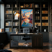 Scenic Venice at Sunset Poster