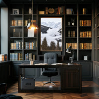 Breathtaking Mountain Landscape Photorealism National Park Poster