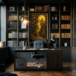 Howling at the Winter Moon Poster