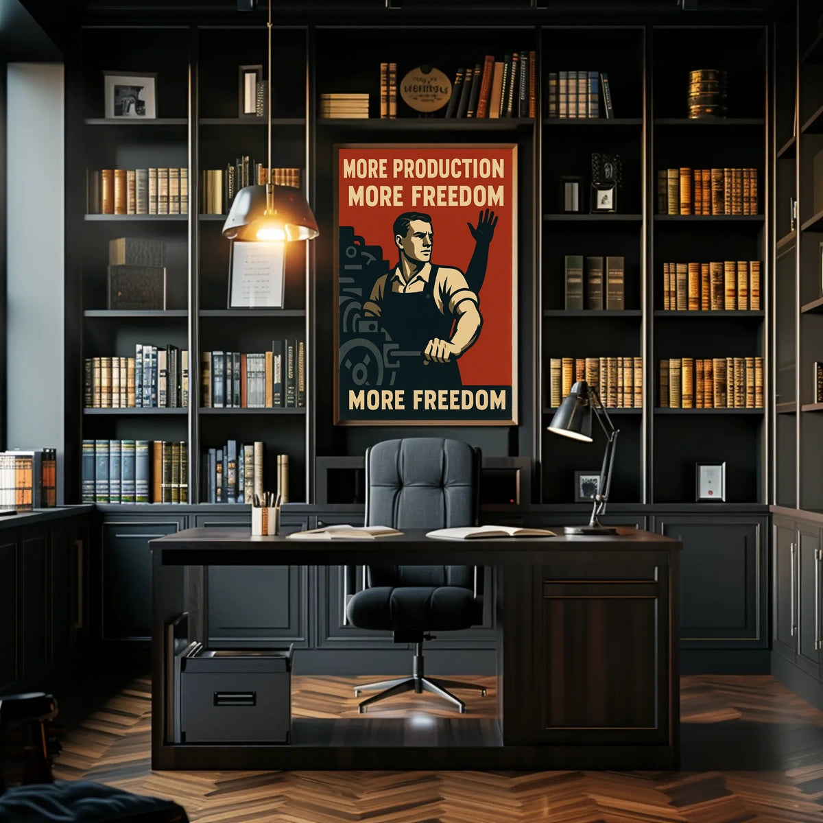 More Production, More Freedom Poster