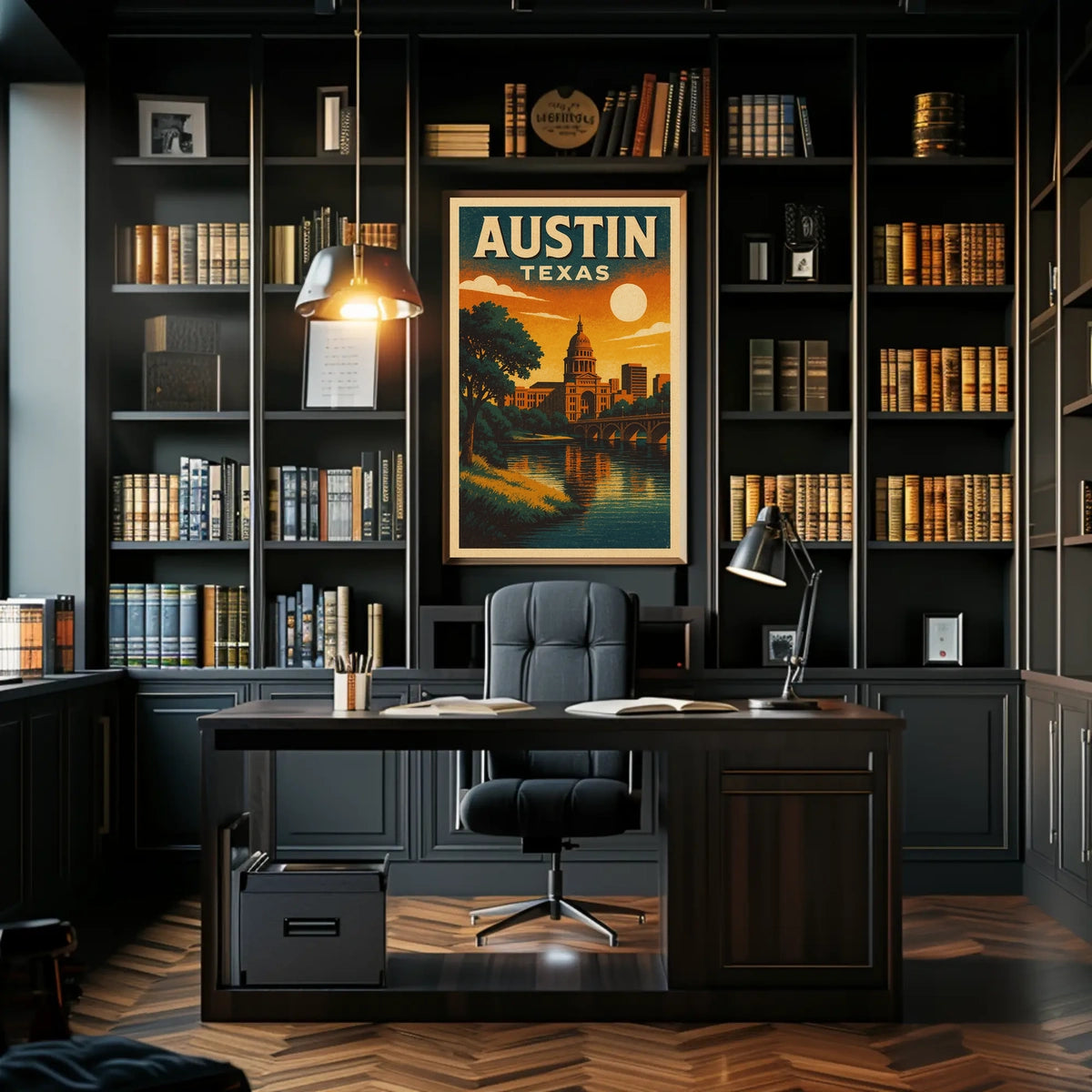 Austin, Texas A Scenic View Poster