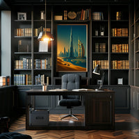 Dubai Skyline A Modern Oasis Modern Poster