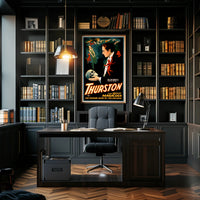 Thurston Magician Vintage Poster with Mystical Supernatural Theme