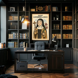 Saint Catherine De Ricci Figure Wall Art Print Poster