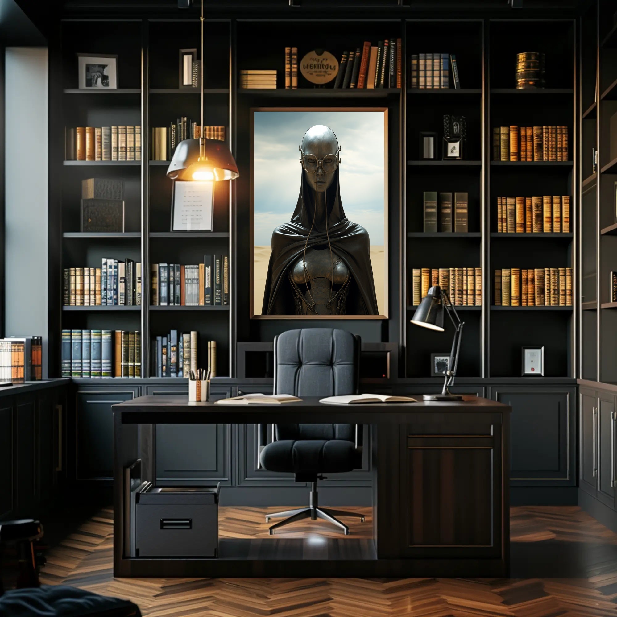 Futuristic Sentinel Poster