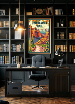 Grand Canyon Vintage Travel Adventure Poster