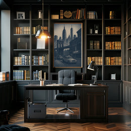 New York City Skyline Art Poster