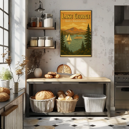 Lake George New York American Lakeside Poster