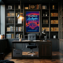 Los Angeles Dreams in Neon Urban or Cityscape Poster