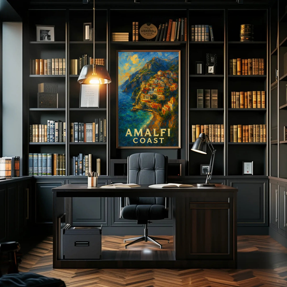 Amalfi Coast Poster Wall Art For Coastal Home Decor