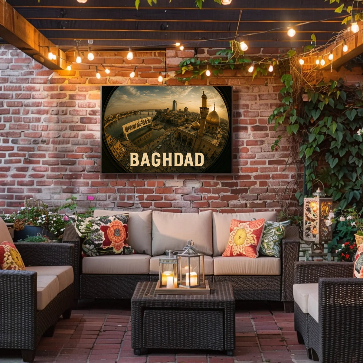 Baghdad Cityscape Poster