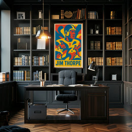 Jim Thorpe Athletic Icon Poster