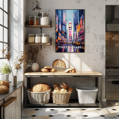 Time Square New York Iconic Poster