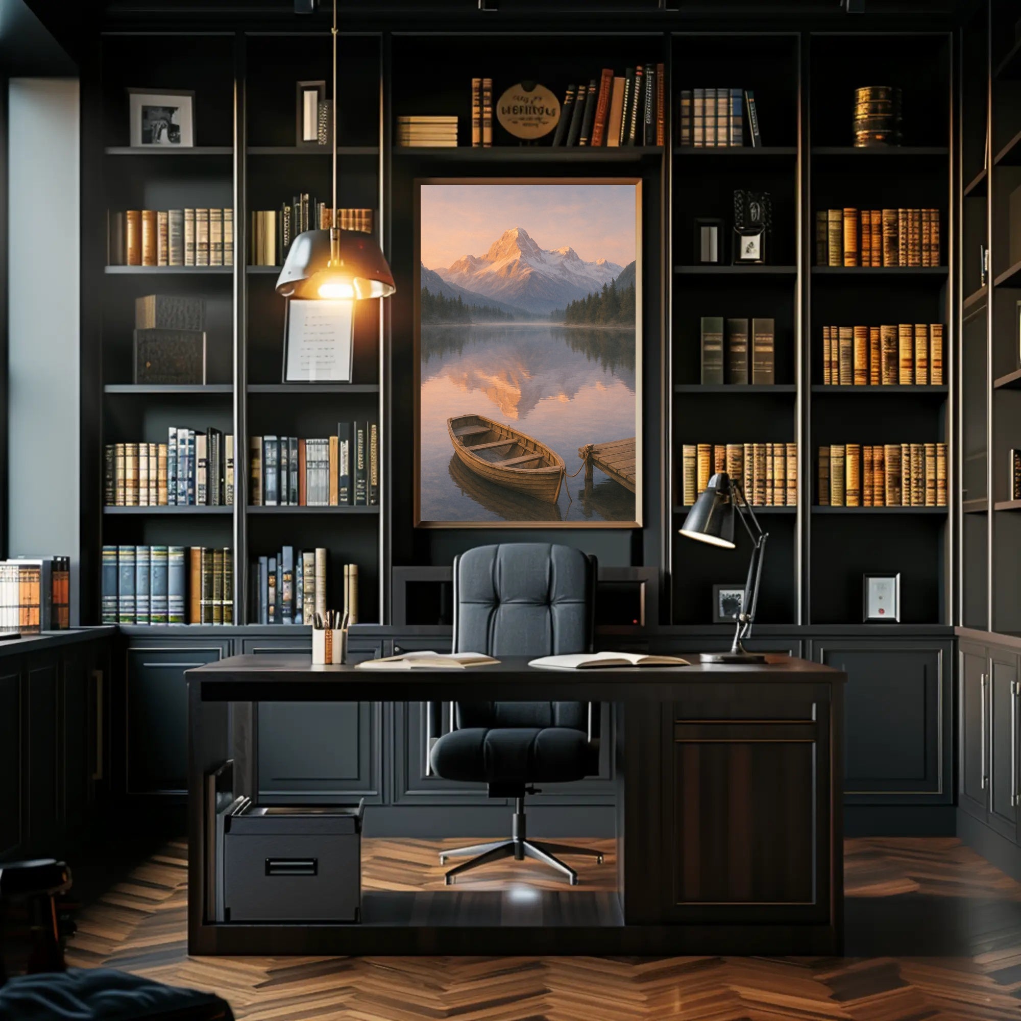 Serene Alpine Morning Poster