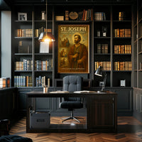 St. Joseph Guardian of the Holy Family Poster PosterGoat