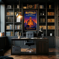 Buffalo Gateway to the West Poster Art Print PosterGoat