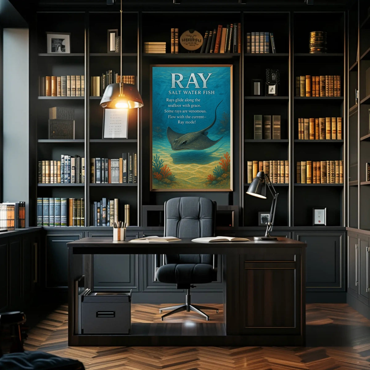 Ray Salt Water Fish Poster