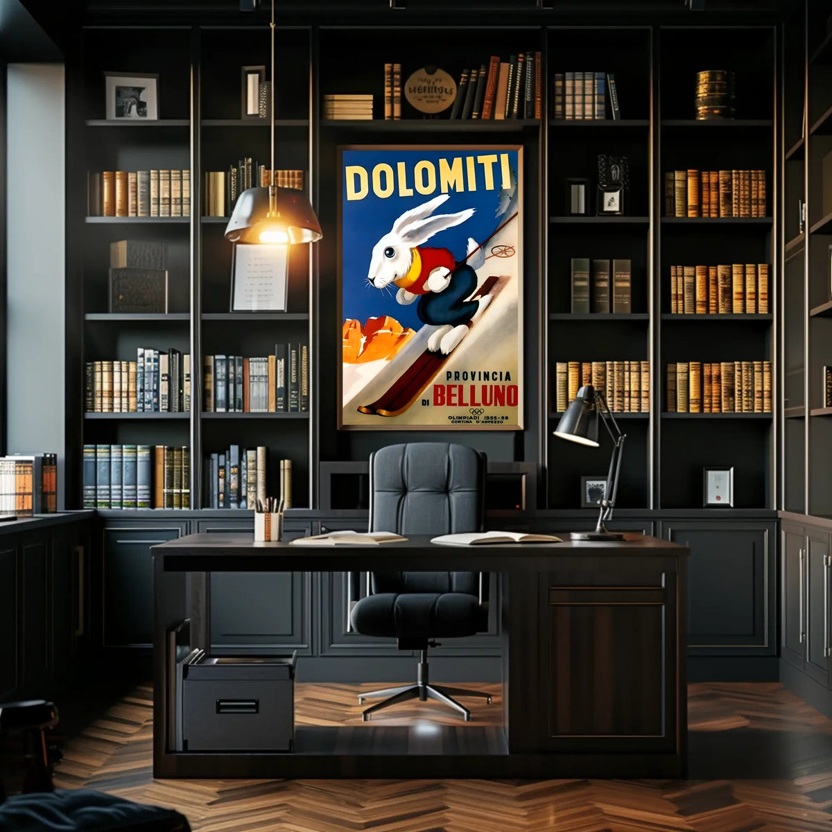Dolomiti Skiing Adventure Poster