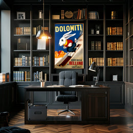 Dolomiti Skiing Adventure Poster