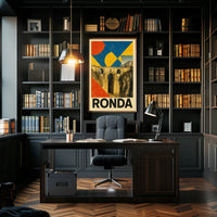 Ronda Bridge Art Poster