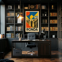 Ronda Bridge Art Poster
