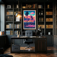 Palm Springs Vivid Sunset Poster