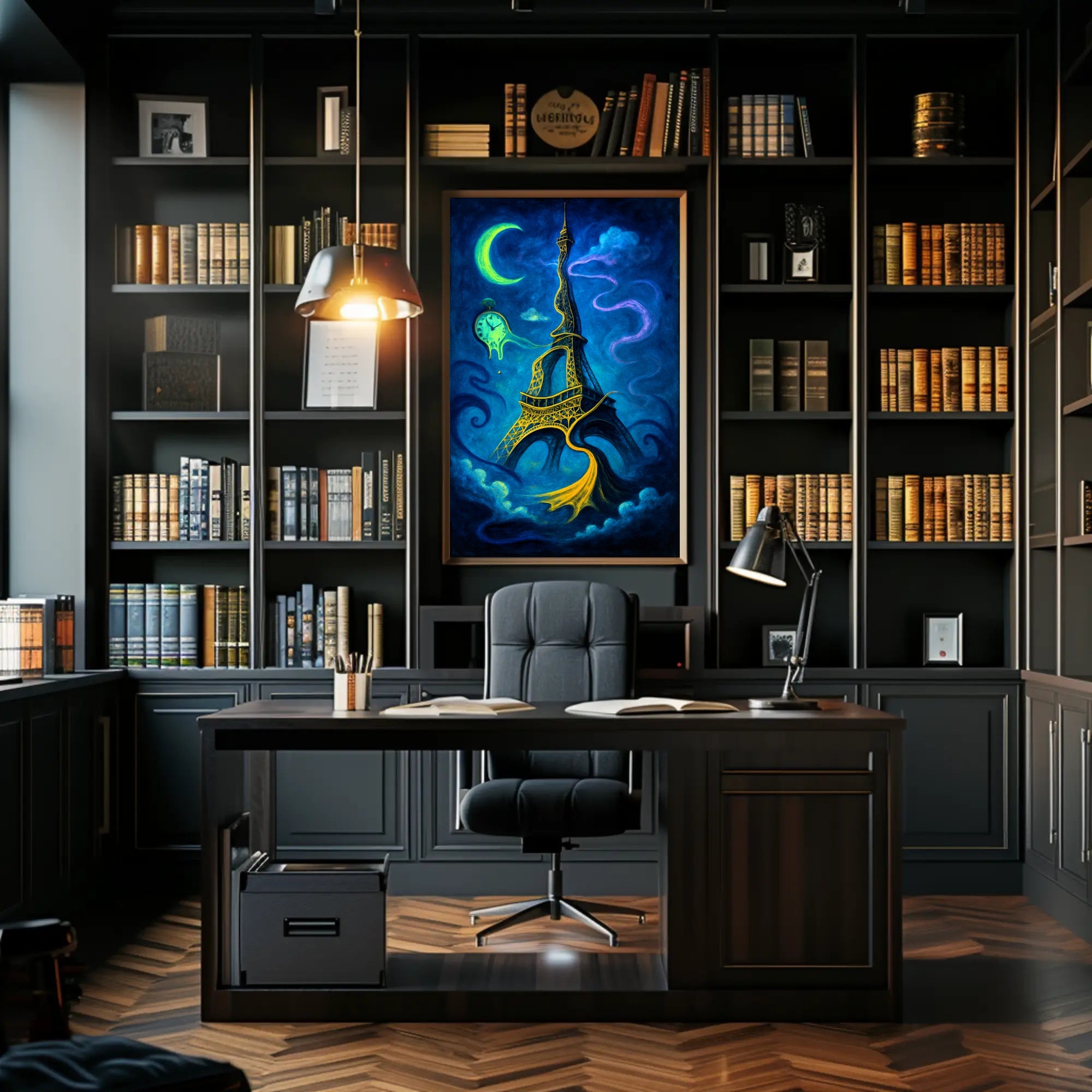 Surreal Parisian Dreamscape Poster