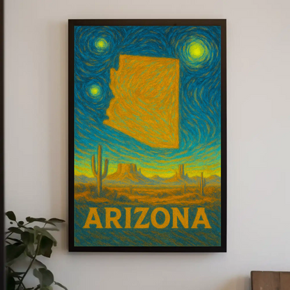 Arizona Starry Night Poster