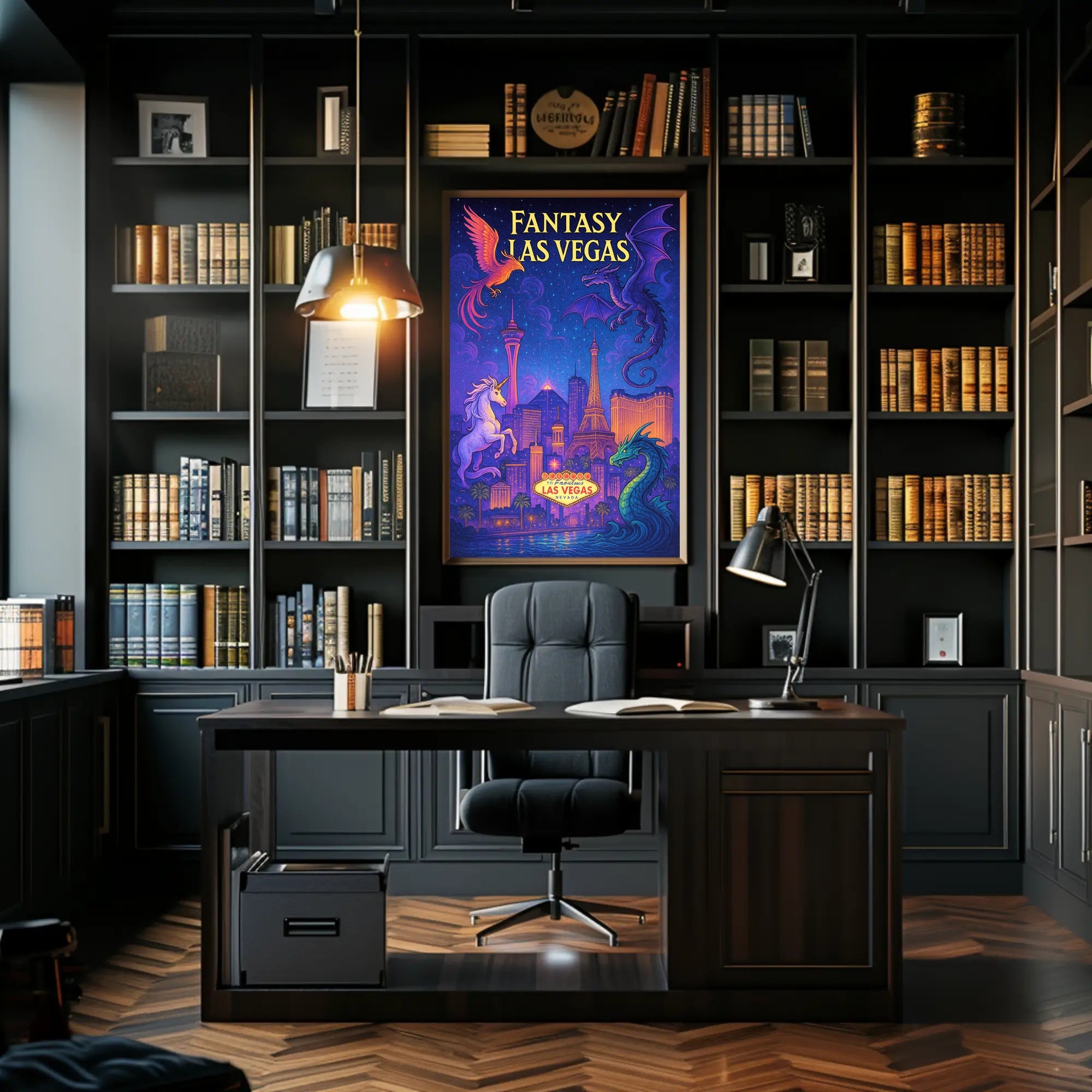 Fantasy Las Vegas Poster PosterGoat