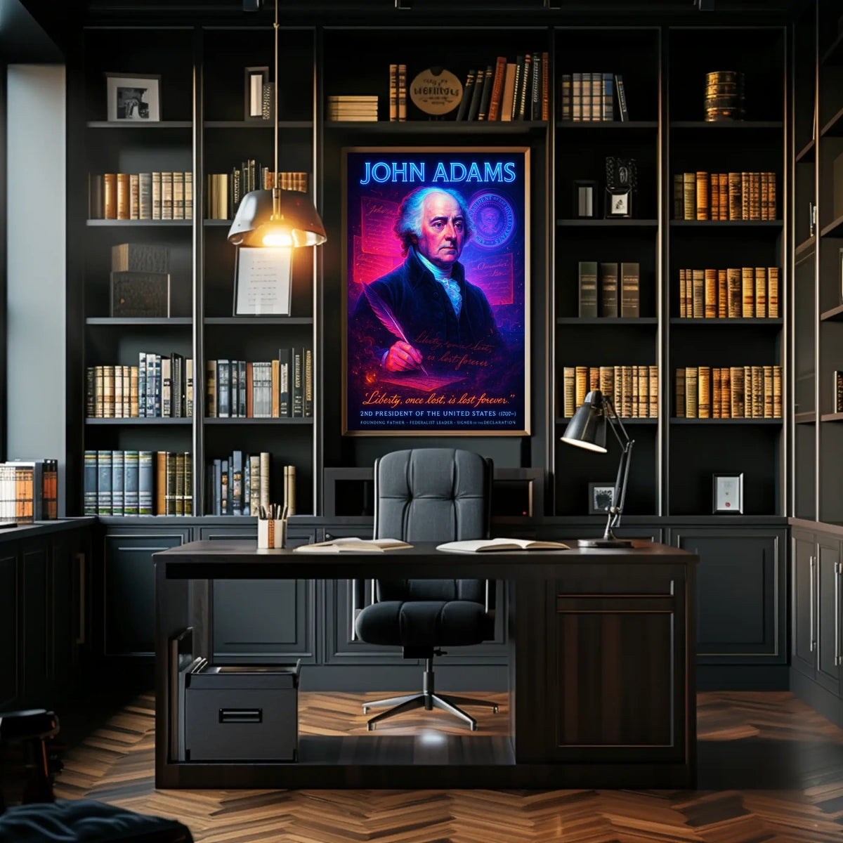 John Adams 2nd President Poster
