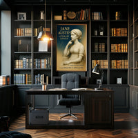 Jane Austen Literary Genius Poster