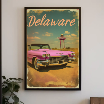 Delaware Vintage Poster