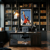 Austria Skiing Poster PosterGoat