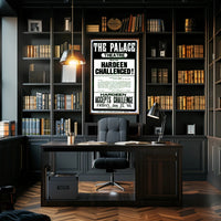 Hardeen Challenge Palace Theatre Bath Historical Poster
