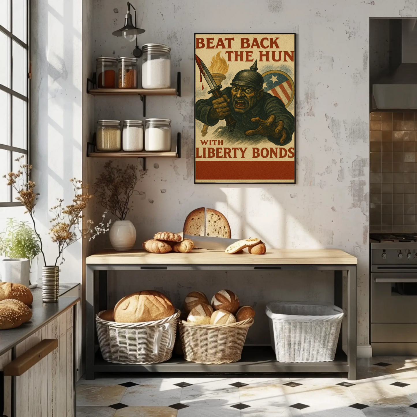 World War I Era Liberty Bonds Propaganda Poster