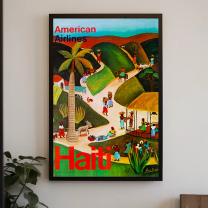 American Airlines Haiti Poster