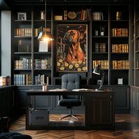 Majestic Canine In The Desert Poster