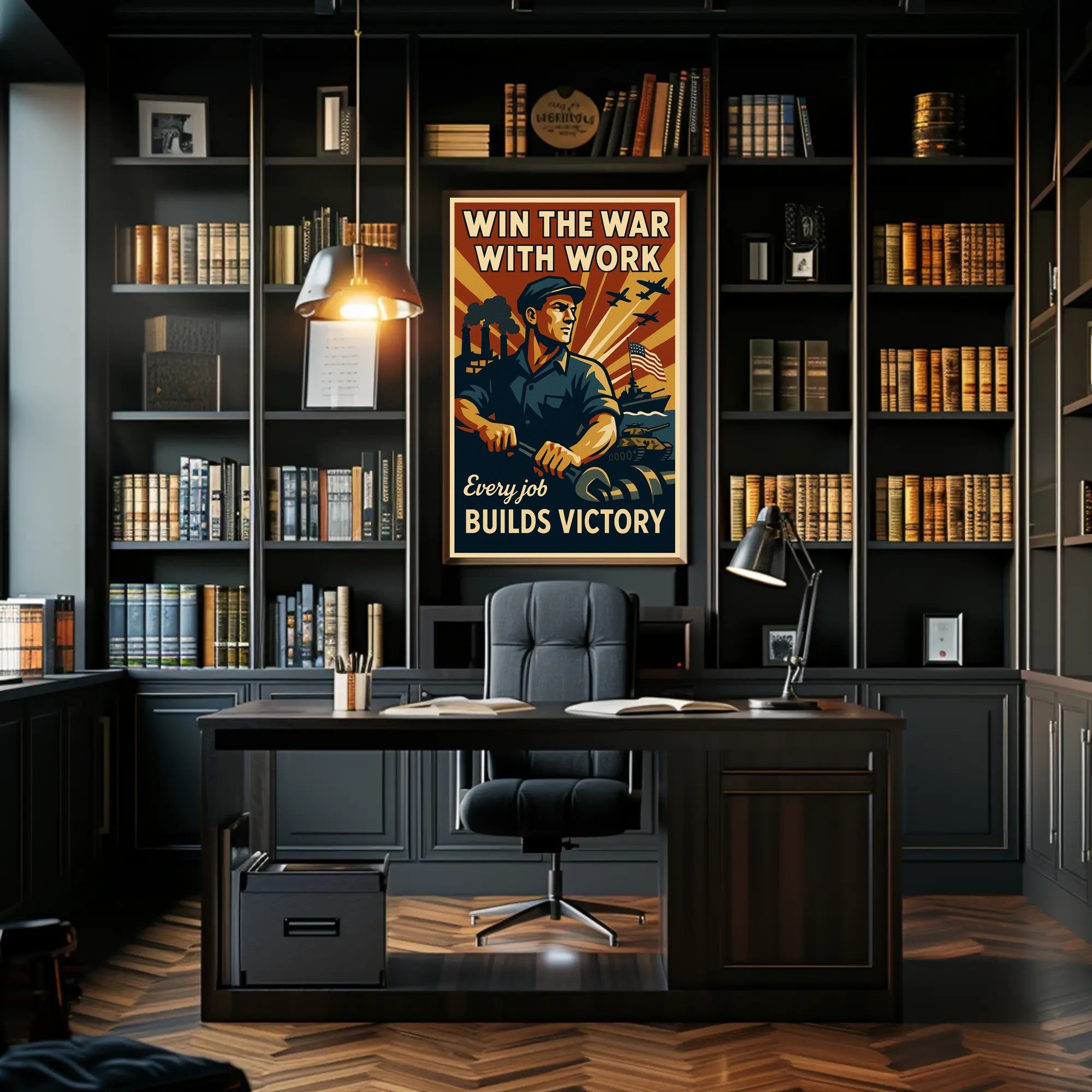 World War II Home-Front Labor Propaganda Poster