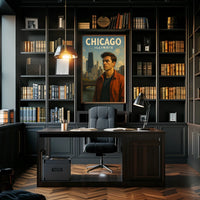Chicago Skyline Portrait Poster