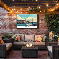 Oslo Waterfront Illustration Urban or Cityscape Poster